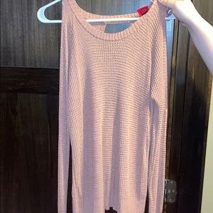 Cold Shoulder Long Sleeve w/ Open Back-MAKE OFFERS